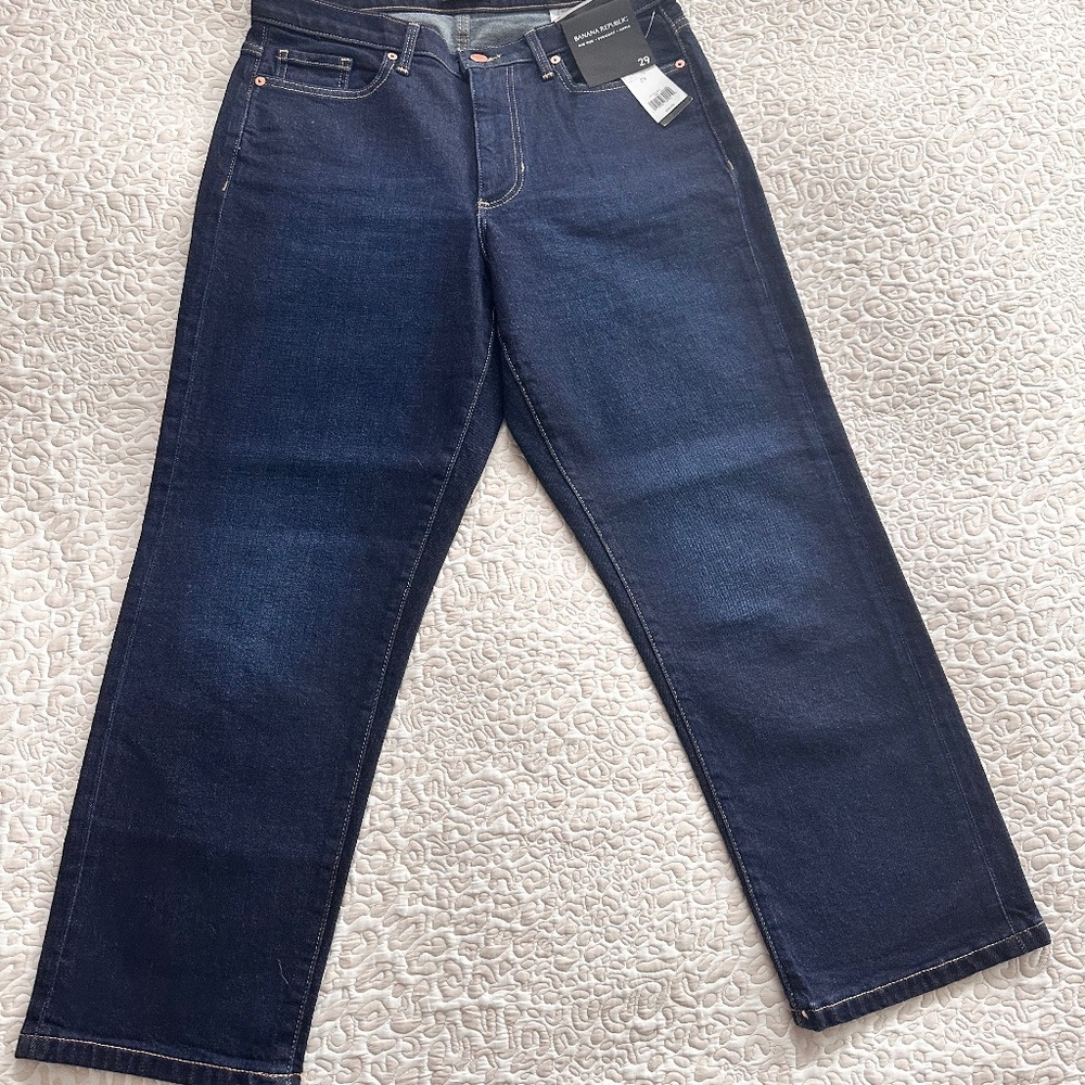 Banana Republic straight leg cropped jeans - size 29 (8) - NWT